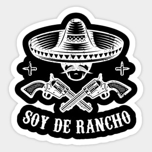 Soy de rancho - white design Sticker